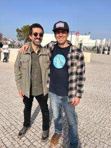 Daniel Gomes que começou projecto ecológico TaraRecuperavel.org em Portugal em 2012 (à direita) e Gonçalo Carvalho (Sciaena) que o concluiu em 2026.